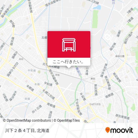 川下２条４丁目地図