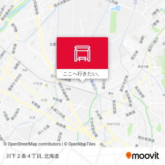 川下２条４丁目地図