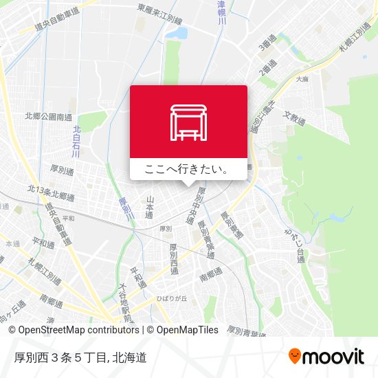 厚別西３条５丁目地図