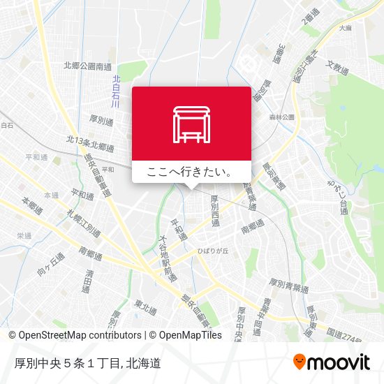 厚別中央５条１丁目地図