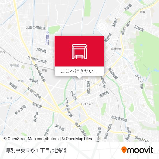 厚別中央５条１丁目地図