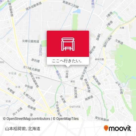 山本稲荷前地図