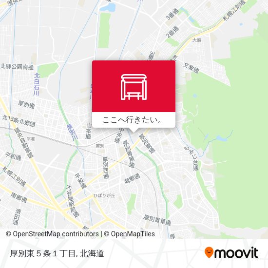 厚別東５条１丁目地図