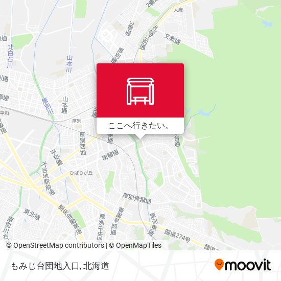 もみじ台団地入口地図