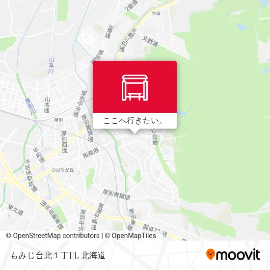 もみじ台北１丁目地図