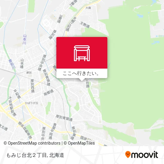 もみじ台北２丁目地図