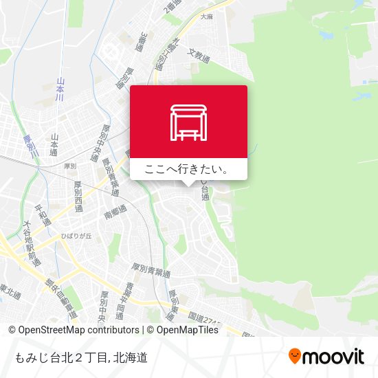 もみじ台北２丁目地図