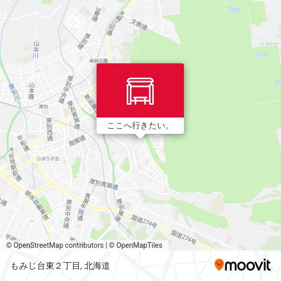 もみじ台東２丁目地図