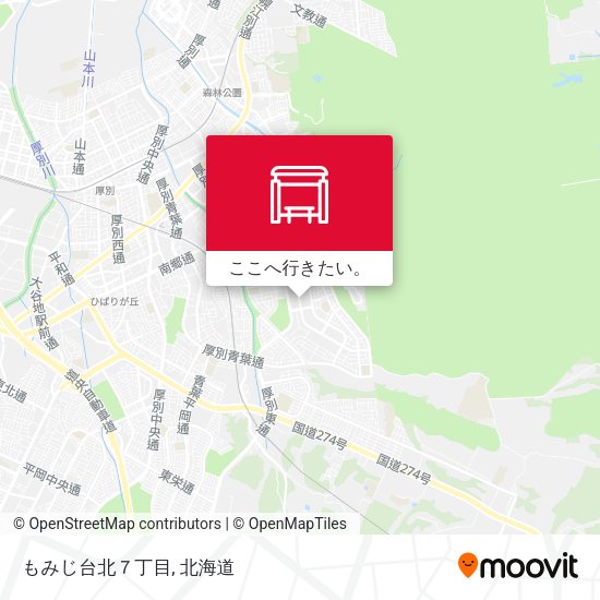 もみじ台北７丁目地図