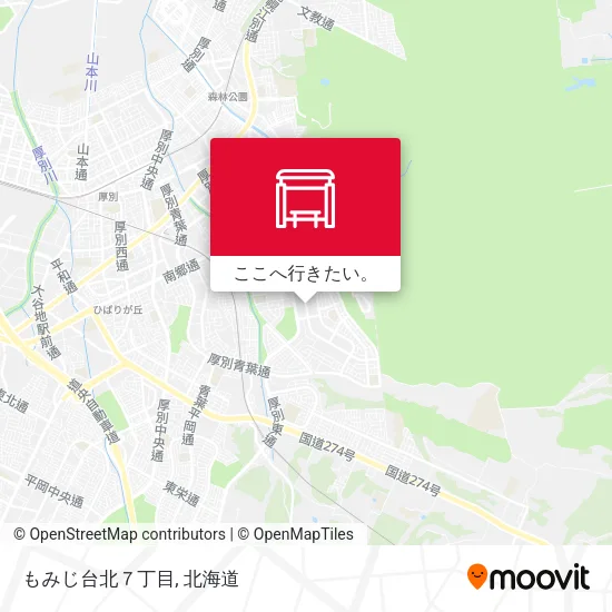 もみじ台北７丁目地図