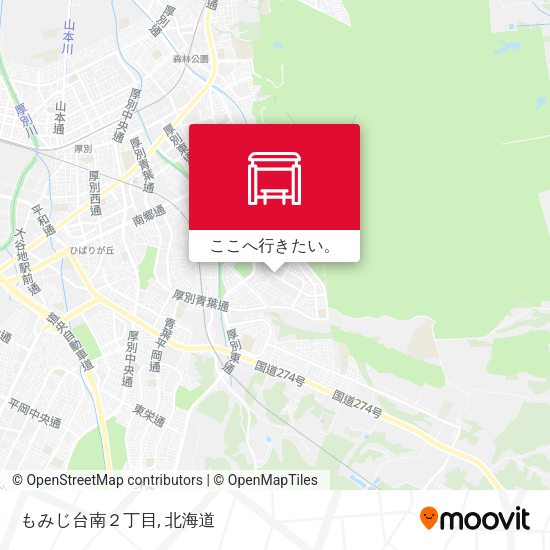 もみじ台南２丁目地図