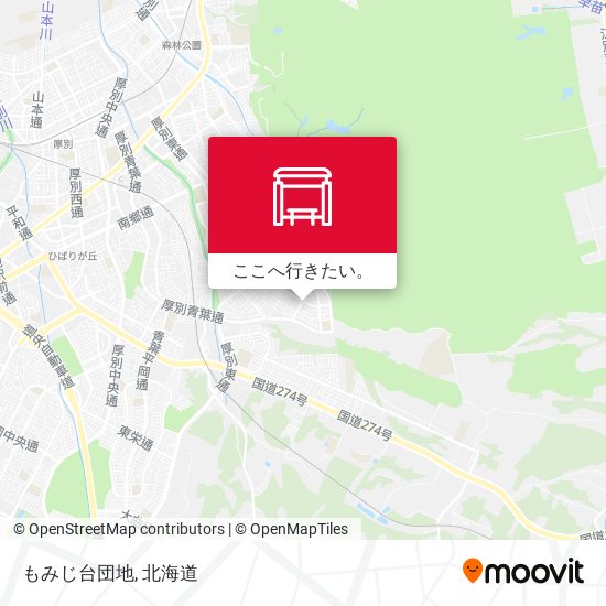 もみじ台団地地図