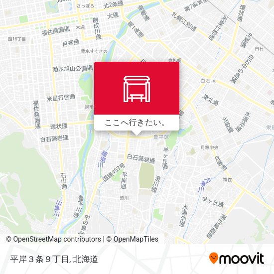 平岸３条９丁目地図