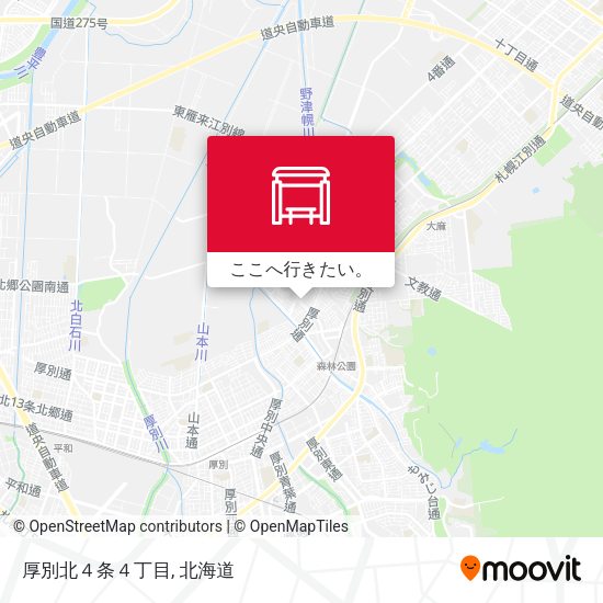 厚別北４条４丁目地図