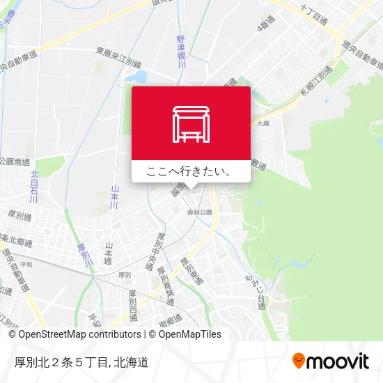 厚別北２条５丁目地図