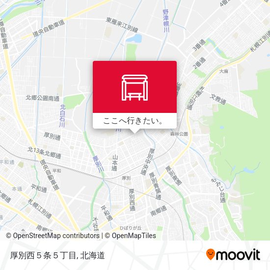 厚別西５条５丁目地図