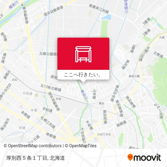 厚別西５条１丁目地図