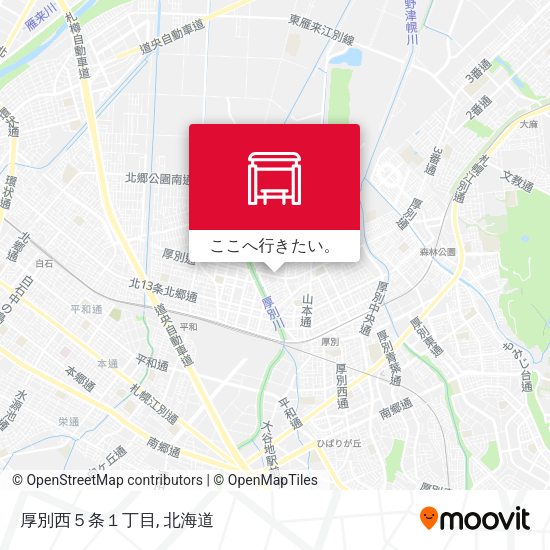 厚別西５条１丁目地図
