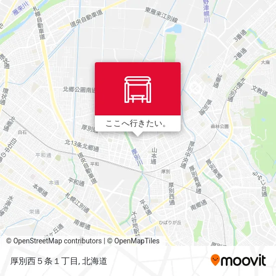 厚別西５条１丁目地図