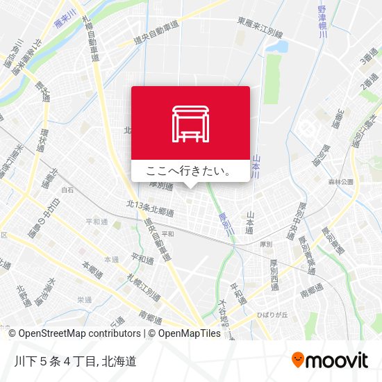 川下５条４丁目地図