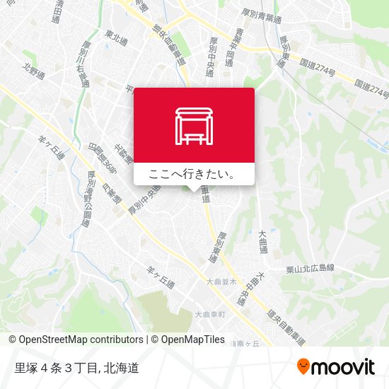 里塚４条３丁目地図