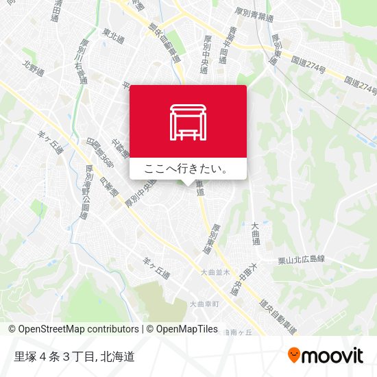 里塚４条３丁目地図