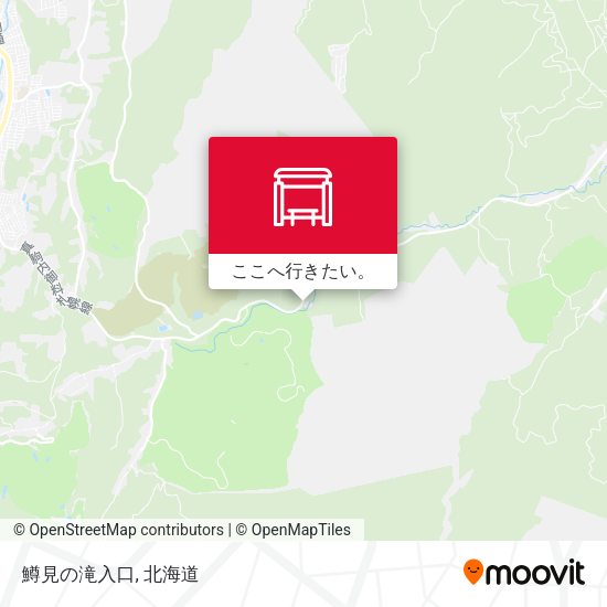 鱒見の滝入口地図