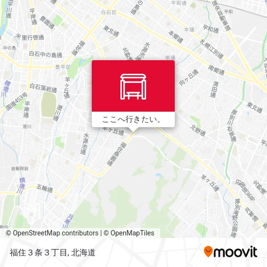 福住３条３丁目地図