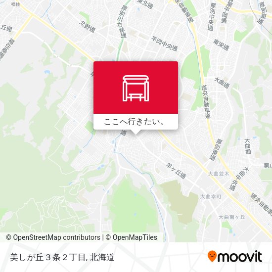 美しが丘３条２丁目地図