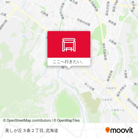 美しが丘３条２丁目地図