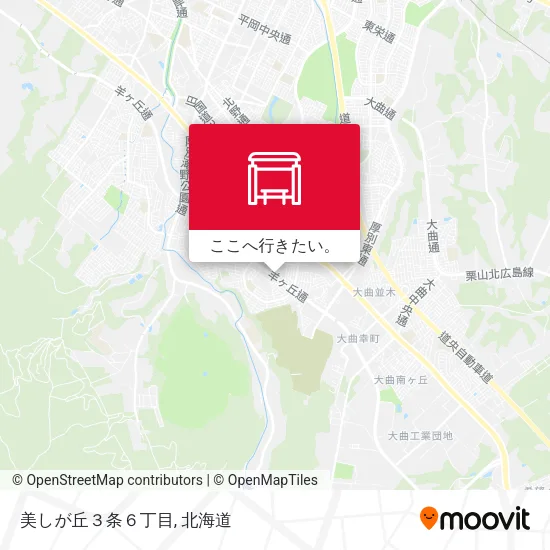 美しが丘３条６丁目地図