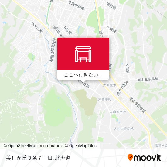 美しが丘３条７丁目地図