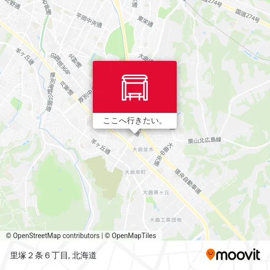里塚２条６丁目地図