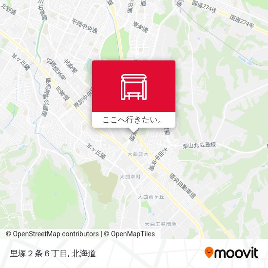 里塚２条６丁目地図