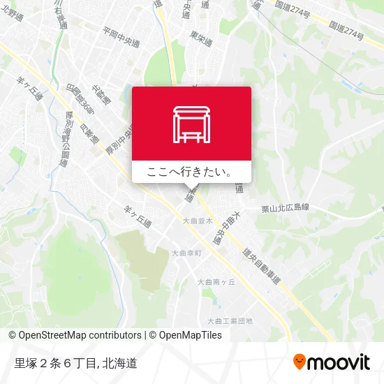 里塚２条６丁目地図