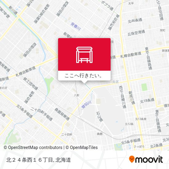 北２４条西１６丁目地図