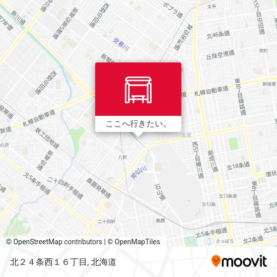 北２４条西１６丁目地図