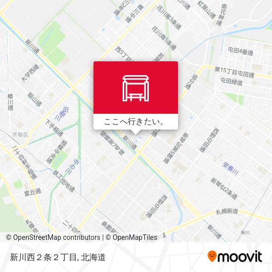 新川西２条２丁目地図