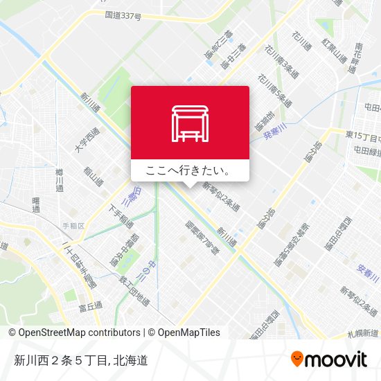 新川西２条５丁目地図