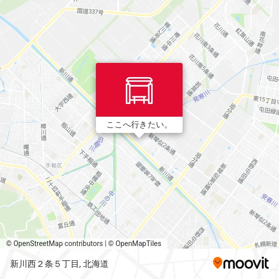 新川西２条５丁目地図