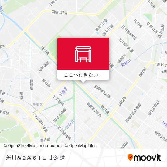 新川西２条６丁目地図