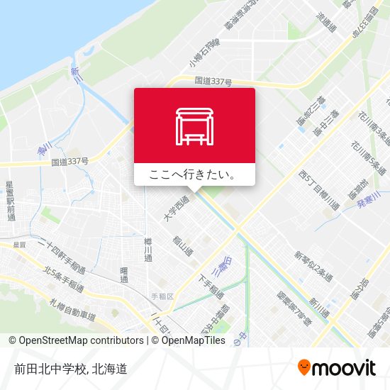 前田北中学校地図
