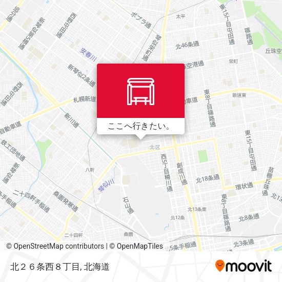 北２６条西８丁目地図