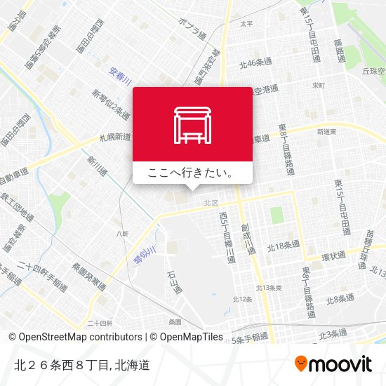 北２６条西８丁目地図