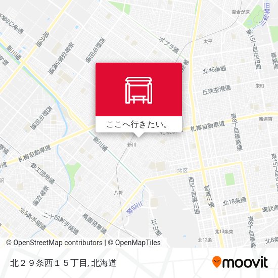 北２９条西１５丁目地図