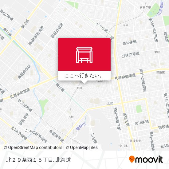 北２９条西１５丁目地図