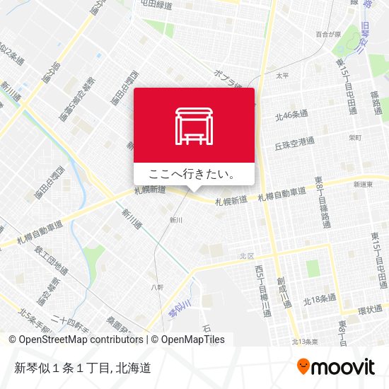 新琴似１条１丁目地図
