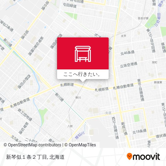 新琴似１条２丁目地図