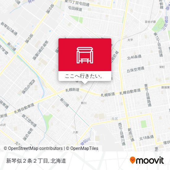 新琴似２条２丁目地図
