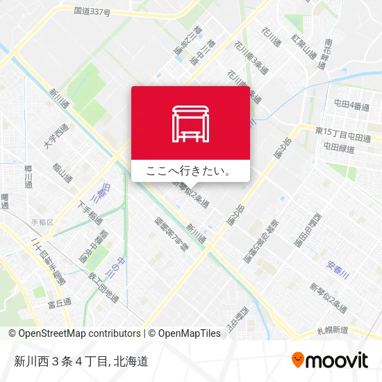 新川西３条４丁目地図
